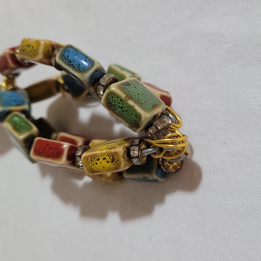 Colorful Beaded Keychain - Picture 6 of 7